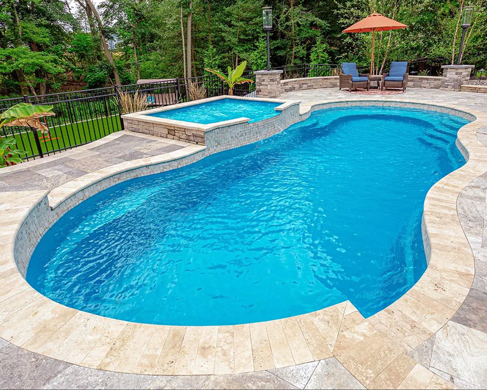 custom fiberglass pool color options Lexington SC